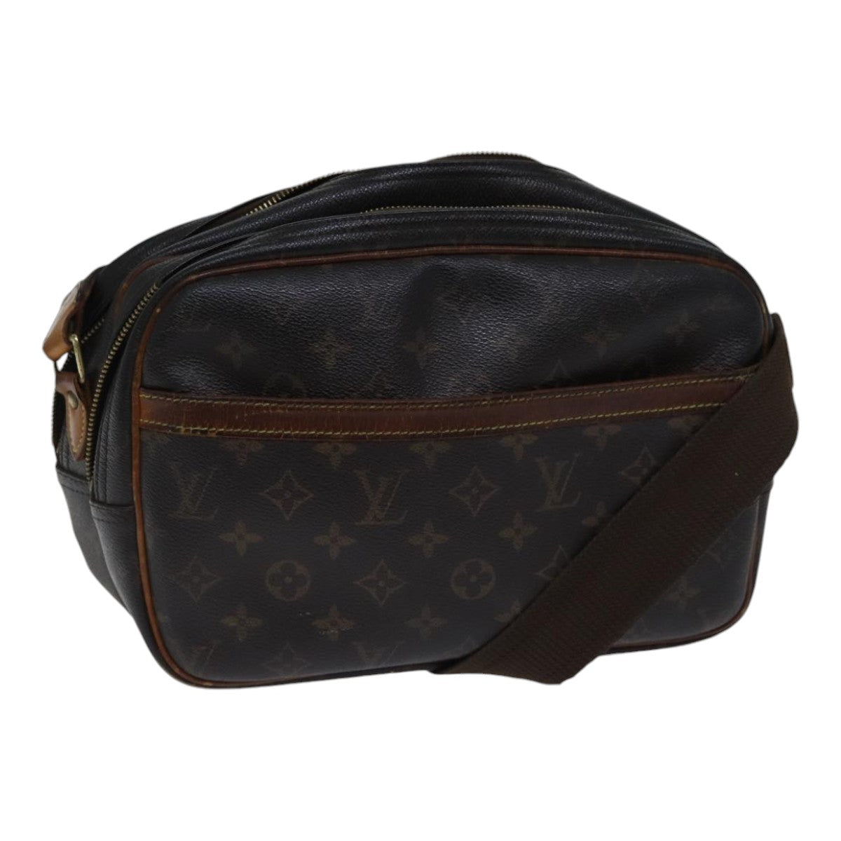 LOUIS VUITTON Monogram Reporter PM Shoulder Bag M45254 LV Auth bs17621