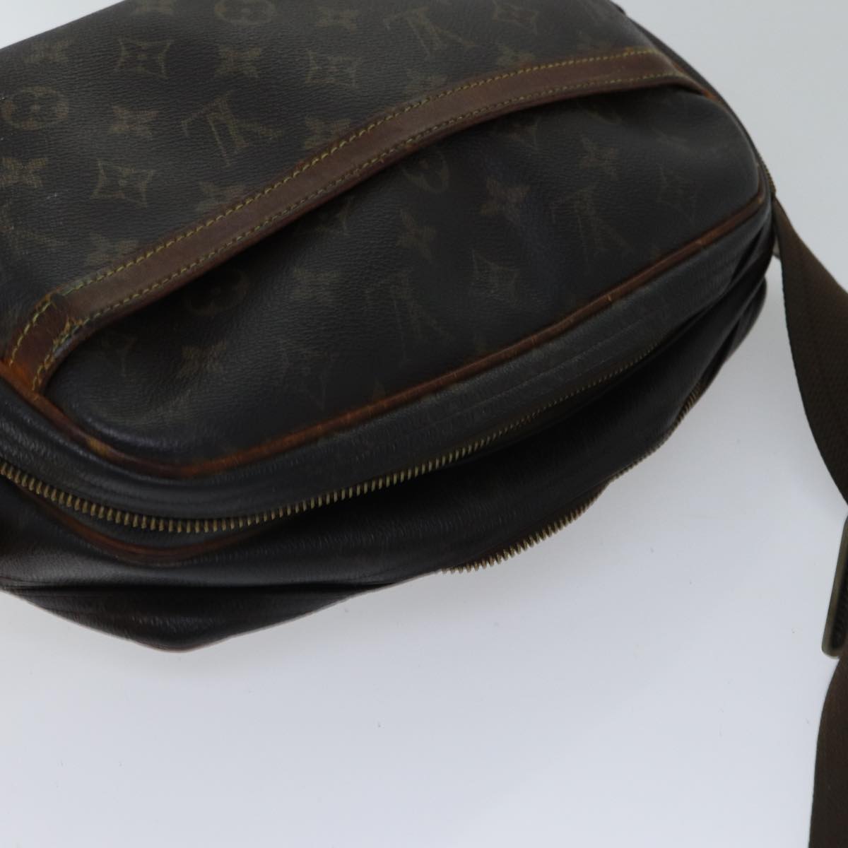 LOUIS VUITTON Monogram Reporter PM Shoulder Bag M45254 LV Auth bs17621