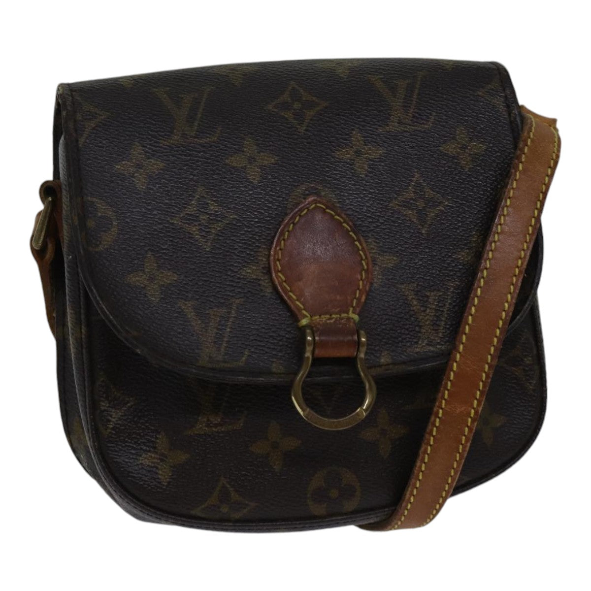 LOUIS VUITTON Monogram Saint Cloud PM Shoulder Bag M51244 LV Auth bs17627