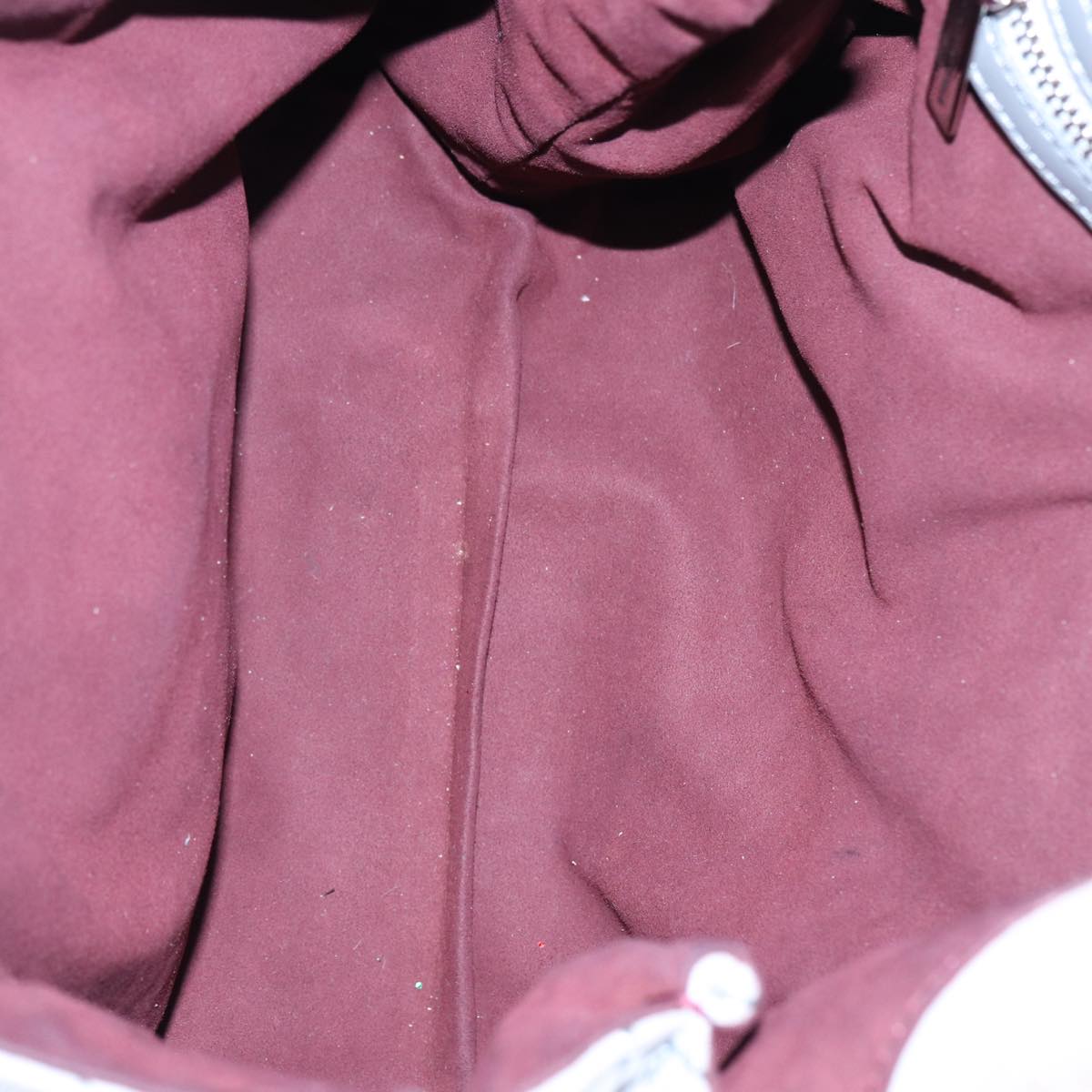 Stella MacCartney Chain Shoulder Bag polyester Gray Silver Auth bs17685