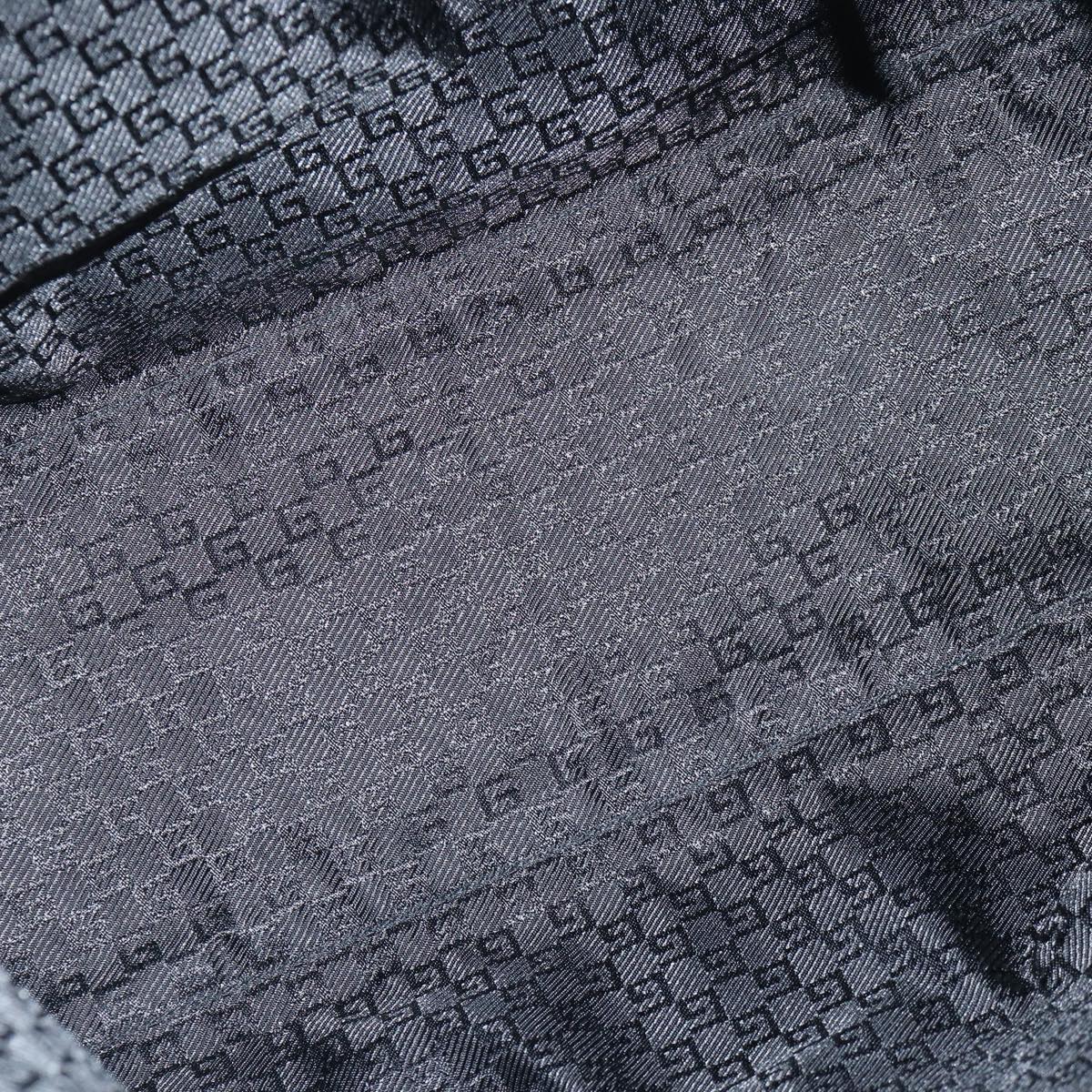 GUCCI Shoulder Bag Nylon Black Silver 122374 Auth bs17862