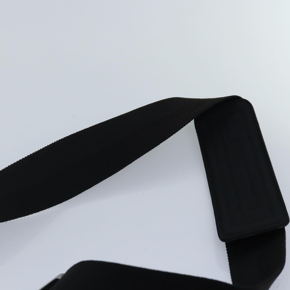 GUCCI Shoulder Bag Nylon Black Silver 122374 Auth bs17862