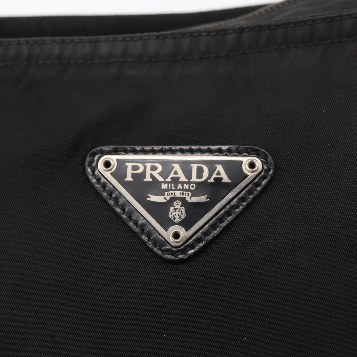 PRADA Shoulder Bag Nylon Black Auth bs18091