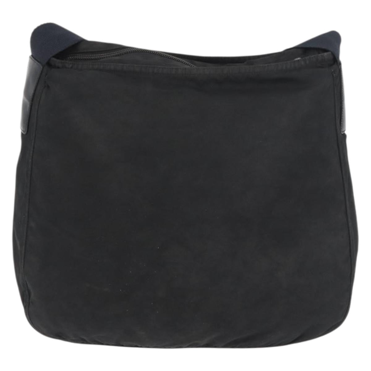 PRADA Shoulder Bag Nylon Black Auth bs18091
