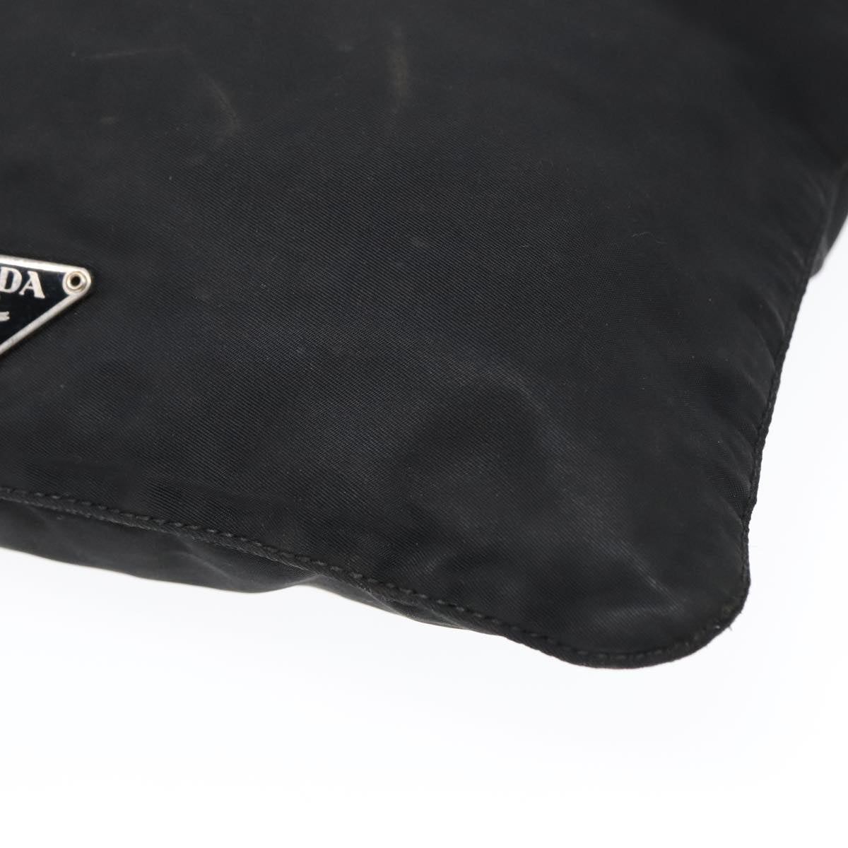 PRADA Shoulder Bag Nylon Black Auth bs18093