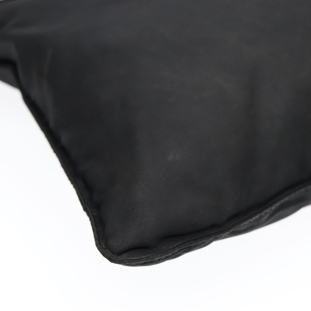 PRADA Shoulder Bag Nylon Black Auth bs18093