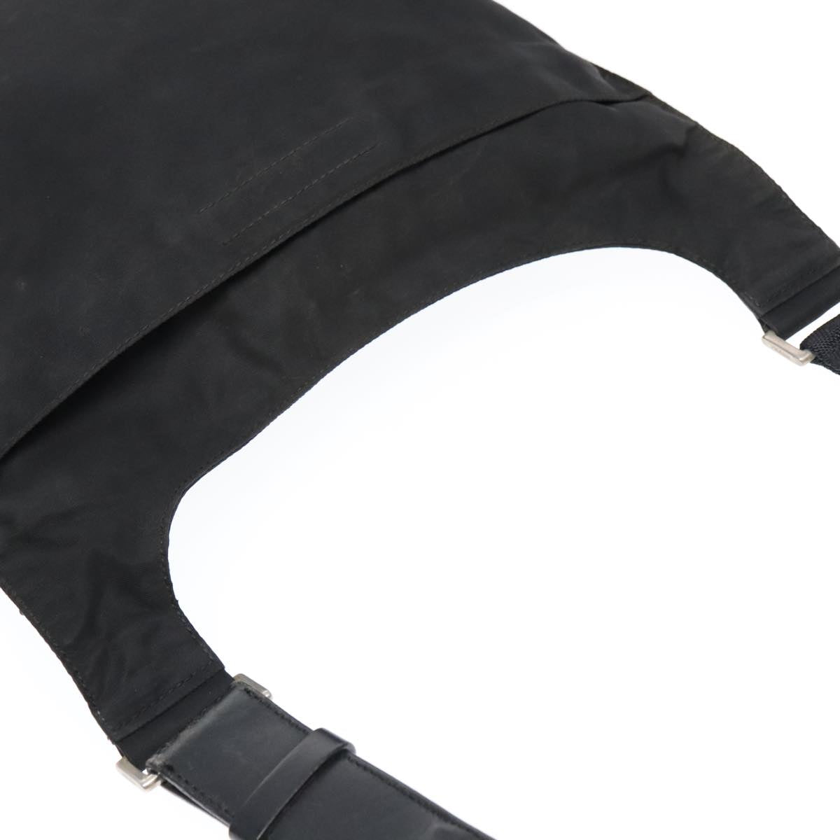 PRADA Shoulder Bag Nylon Black Auth bs18093