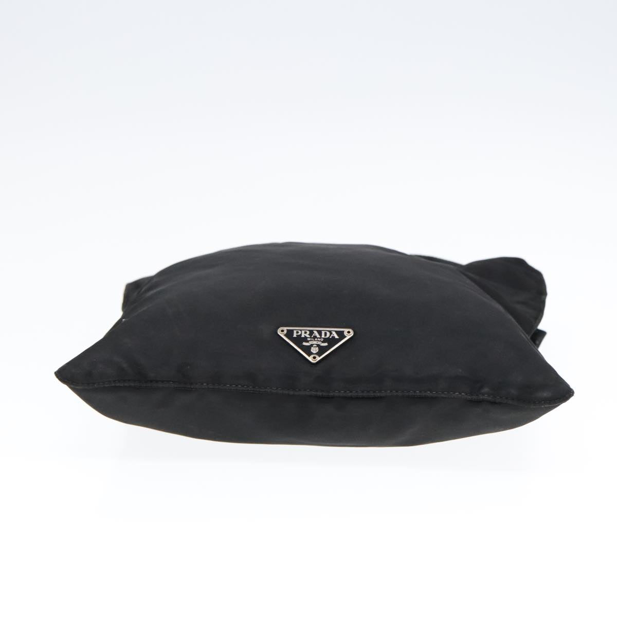 PRADA Shoulder Bag Nylon Black Auth bs18093