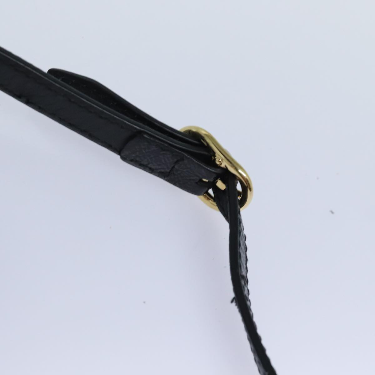 GUCCI Sherry Line Shoulder Bag Suede Red Gold Navy 550620 Auth bs18146