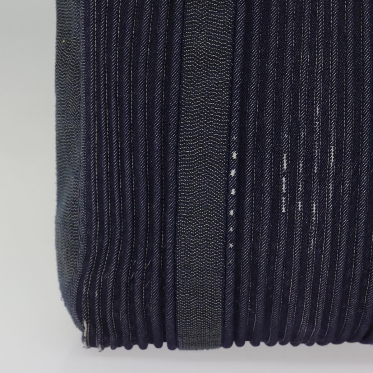 HERMES Calicut Denim Tote Bag Canvas Navy Auth bs18295