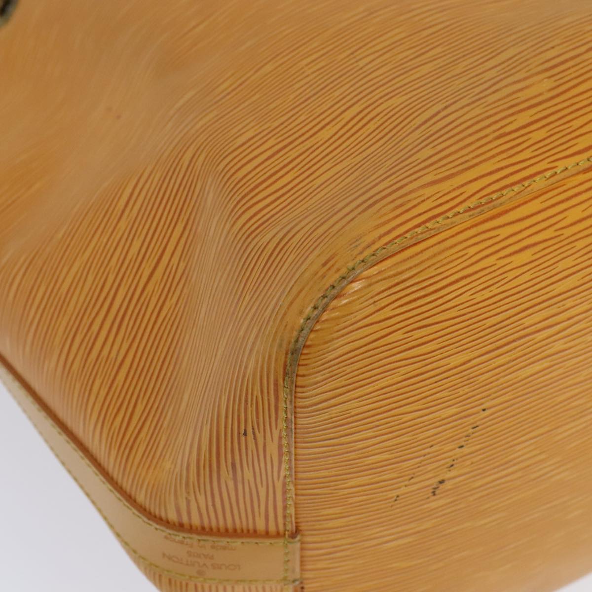 LOUIS VUITTON Epi Petit Noe Shoulder Bag Yellow M44109 LV Auth bs18364