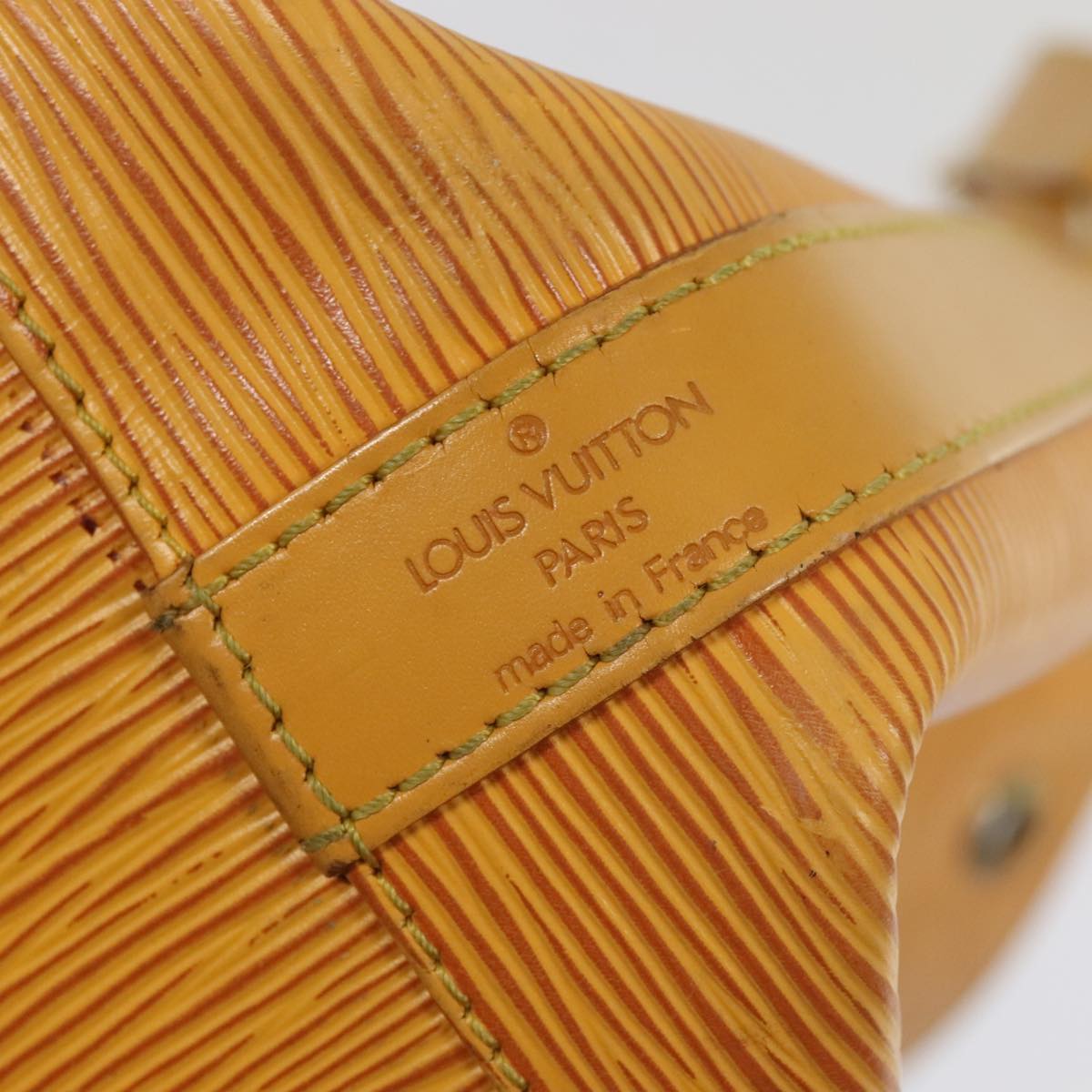 LOUIS VUITTON Epi Petit Noe Shoulder Bag Yellow M44109 LV Auth bs18364