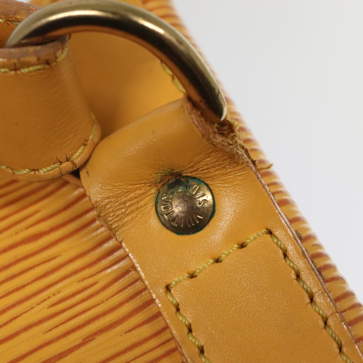 LOUIS VUITTON Epi Petit Noe Shoulder Bag Yellow M44109 LV Auth bs18364
