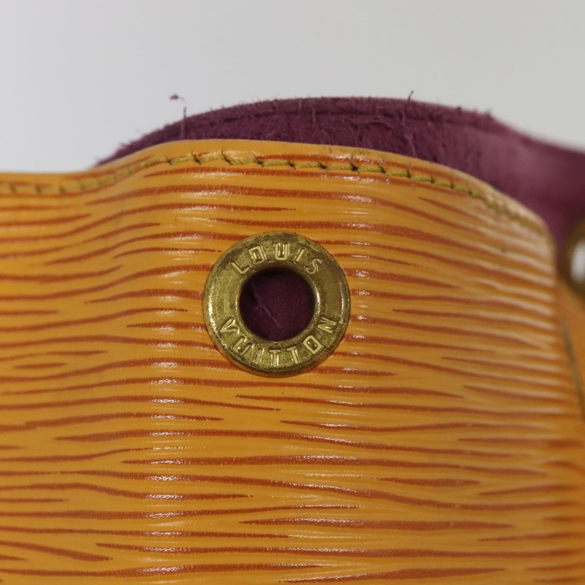 LOUIS VUITTON Epi Petit Noe Shoulder Bag Yellow M44109 LV Auth bs18364