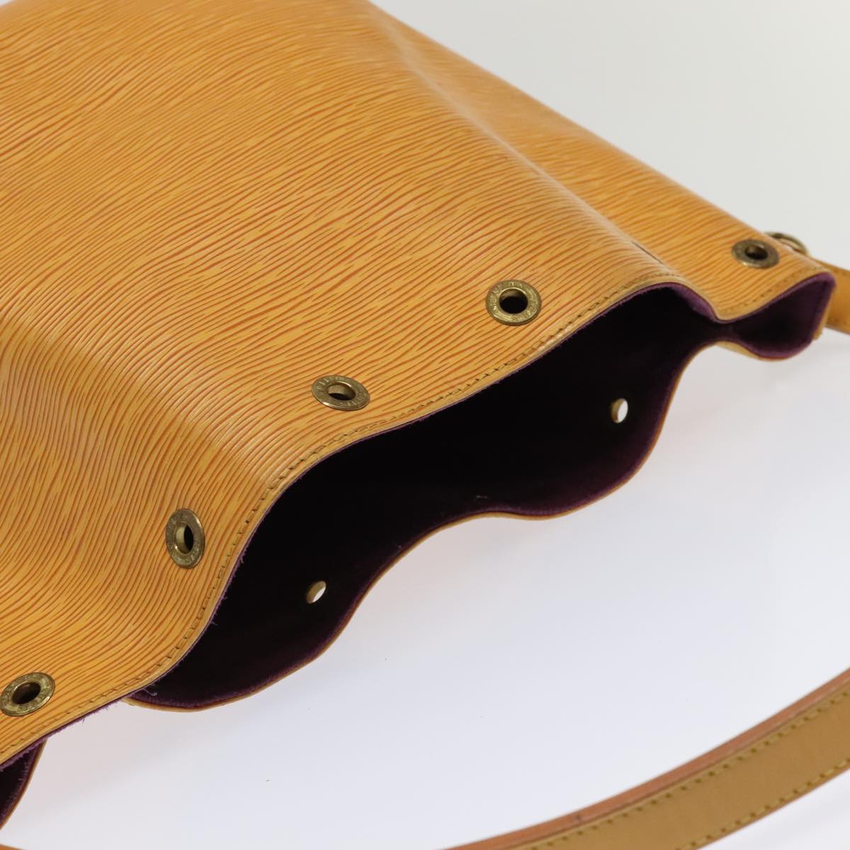 LOUIS VUITTON Epi Petit Noe Shoulder Bag Yellow M44109 LV Auth bs18364