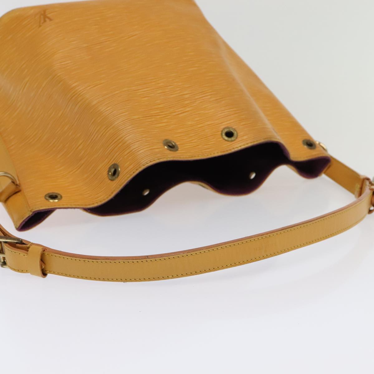 LOUIS VUITTON Epi Petit Noe Shoulder Bag Yellow M44109 LV Auth bs18364