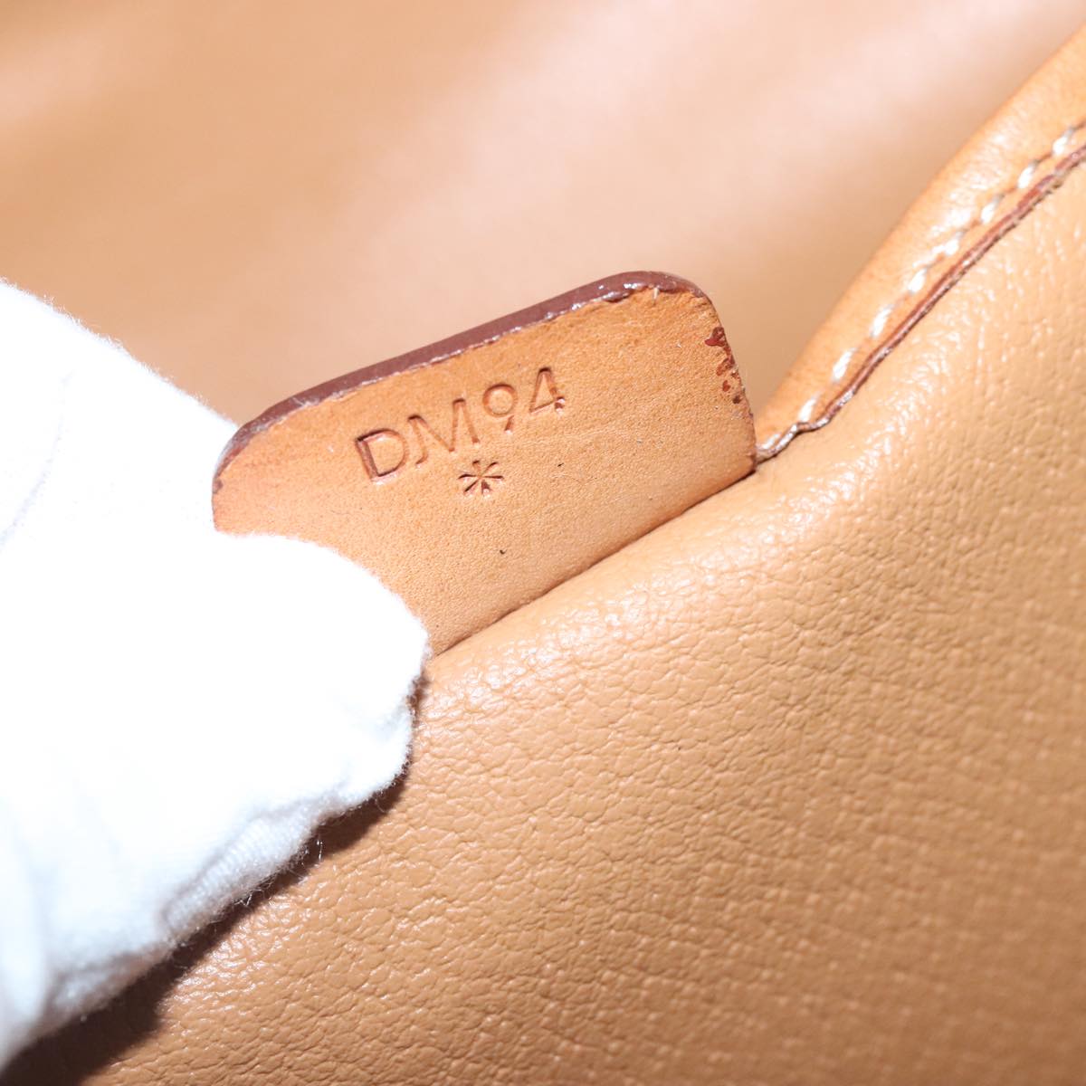 CELINE Macadam Canvas Hand Bag PVC Leather 2way Brown Gold Auth bs18774