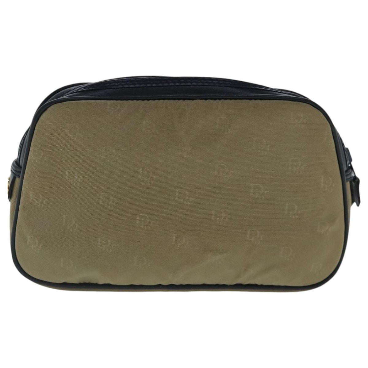 Christian Dior Pouch Nylon Beige Auth bs19033