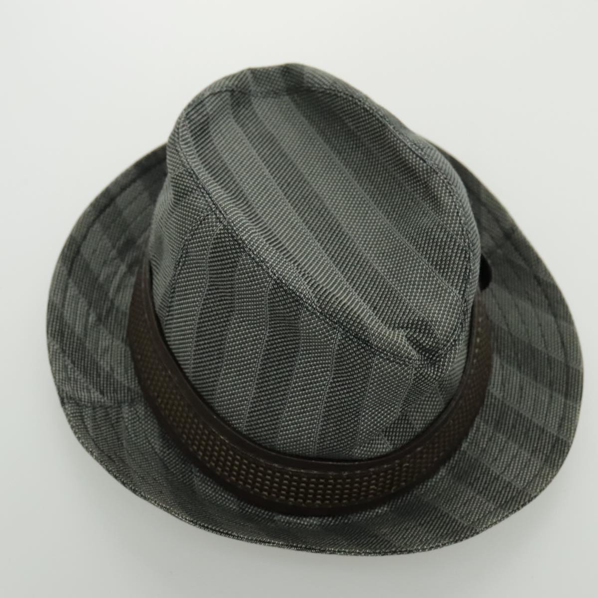 LOUIS VUITTON Hat Cotton S Gray LV Auth bs19057