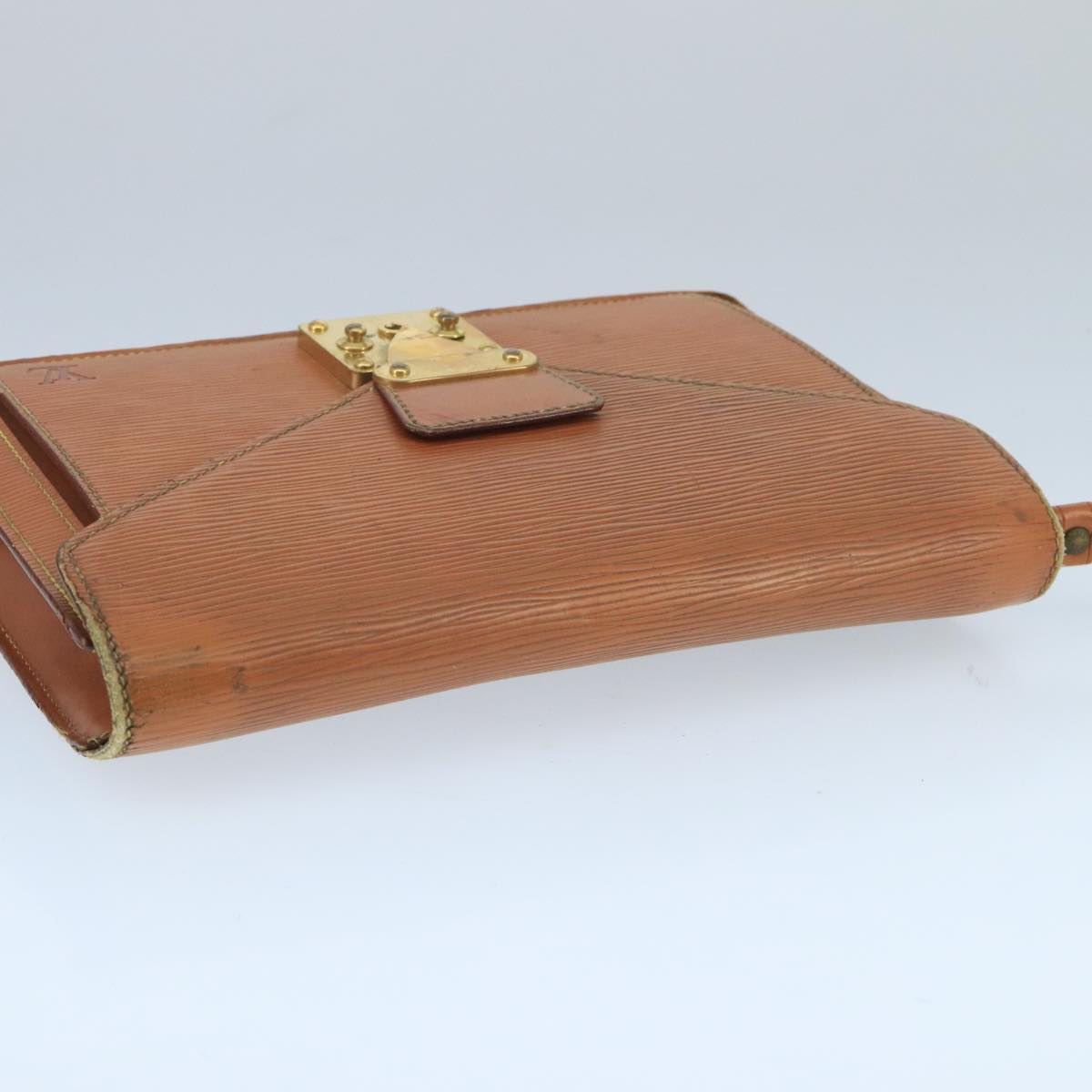 LOUIS VUITTON Epi Serie Dragonne Hand Bag Brown M52618 LV Auth bs19560