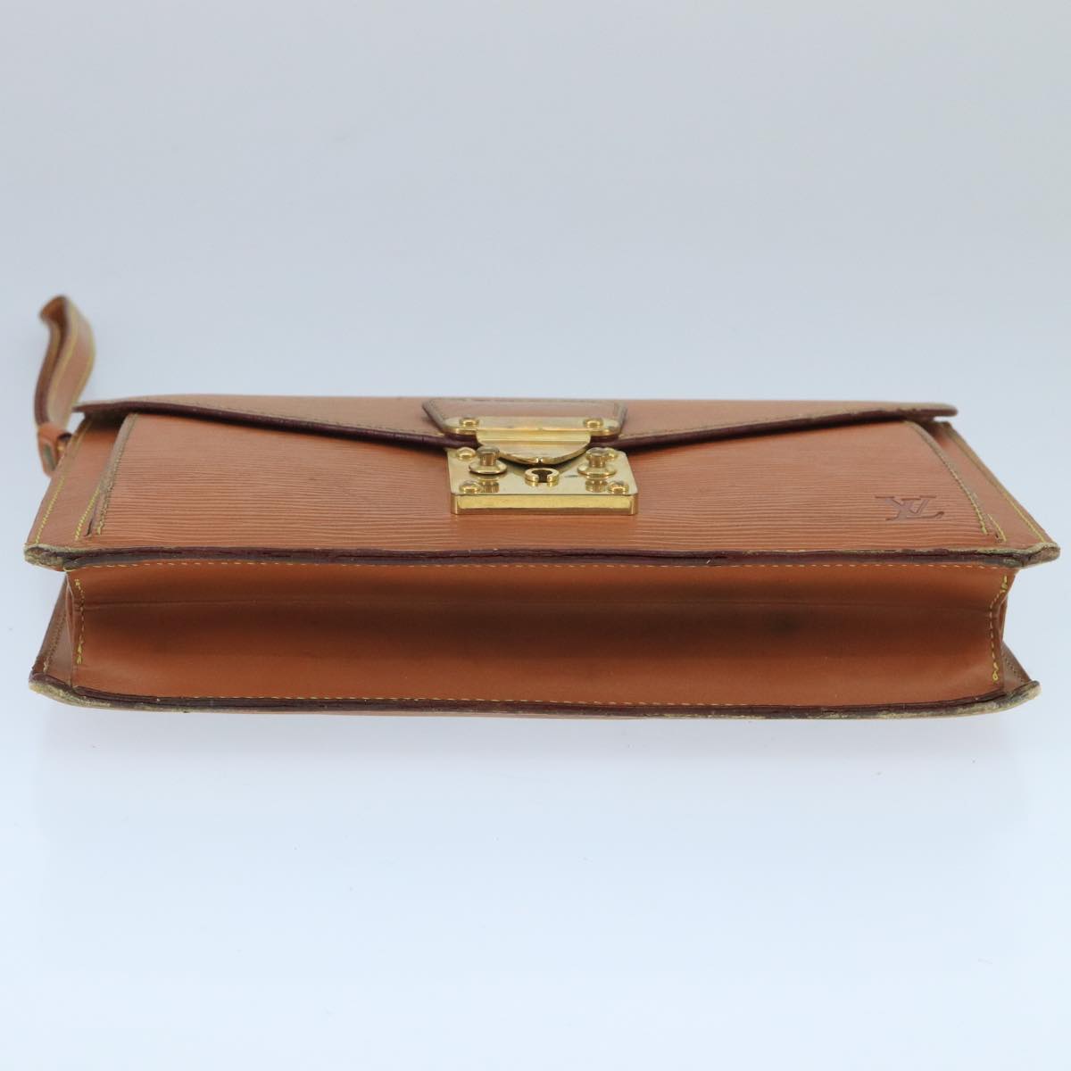 LOUIS VUITTON Epi Serie Dragonne Hand Bag Brown M52618 LV Auth bs19560