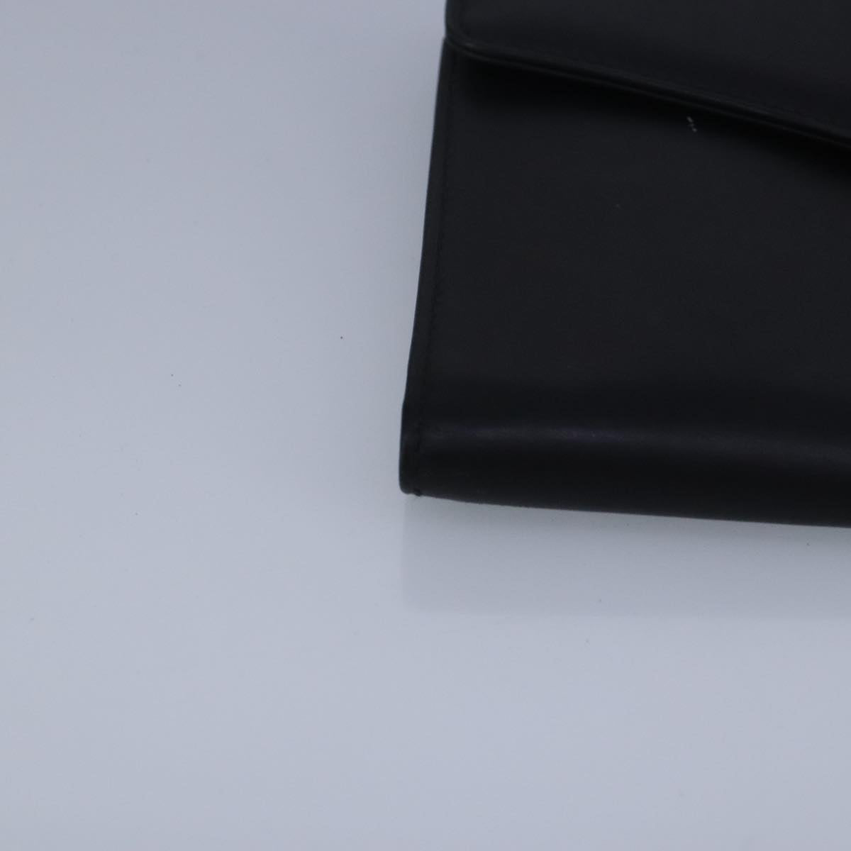 Salvatore Ferragamo Wallet Leather Black Auth bs20080