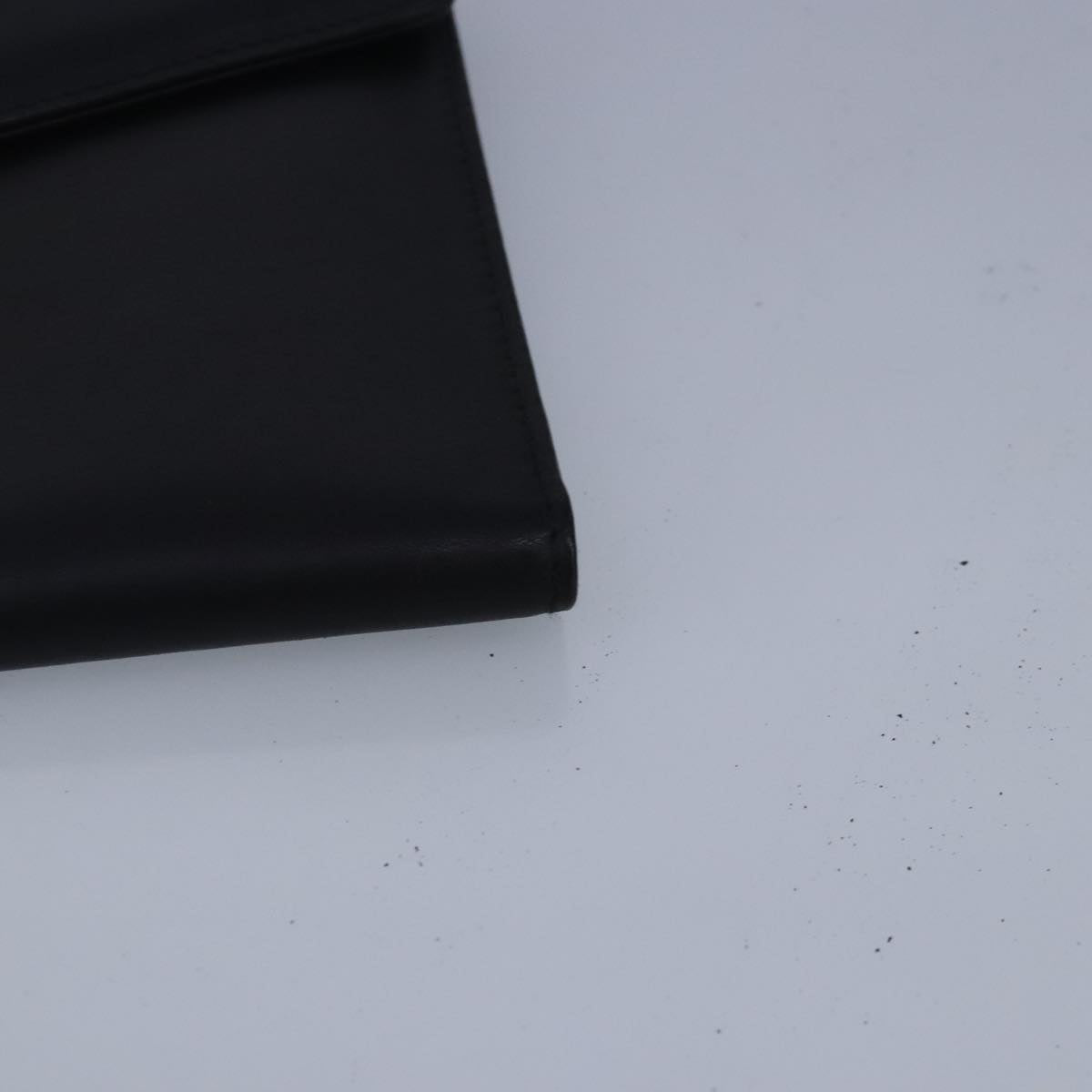 Salvatore Ferragamo Wallet Leather Black Auth bs20080