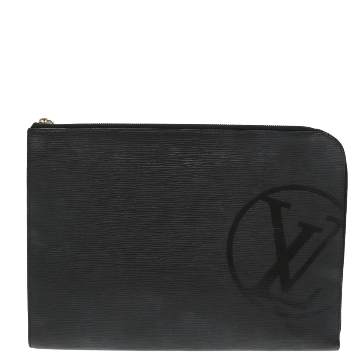 LOUIS VUITTON Epi Pochette Jules GM Clutch Bag Black M63519 LV Auth bs20118
