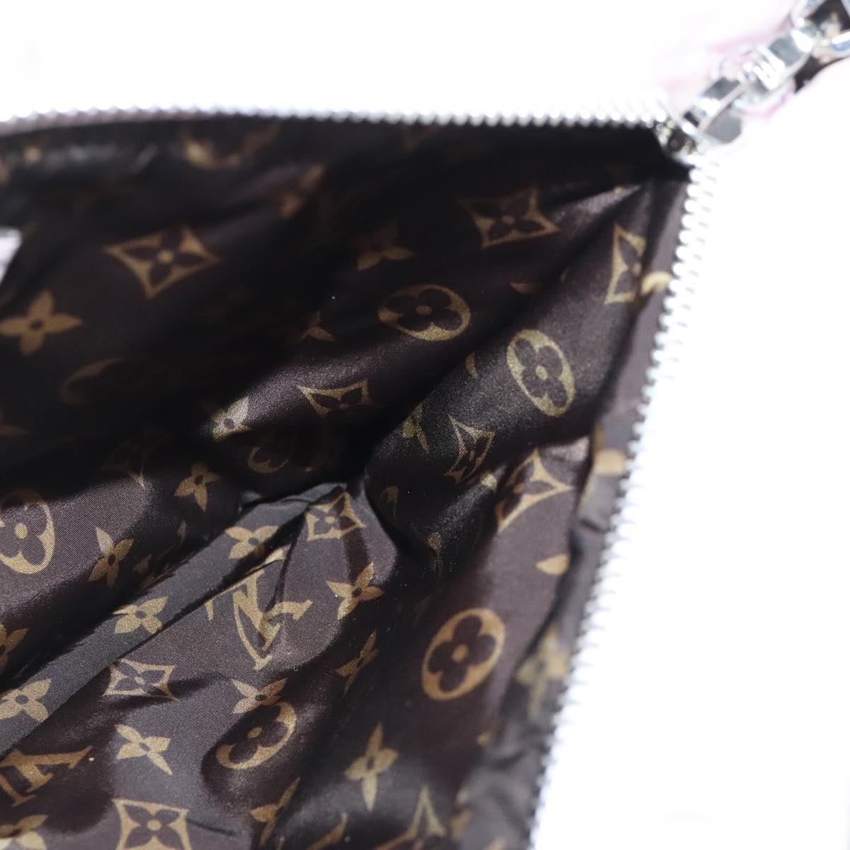 LOUIS VUITTON Maxi Multi Pochette Accessories Bag Nylon Pink M21056 Auth bs20130
