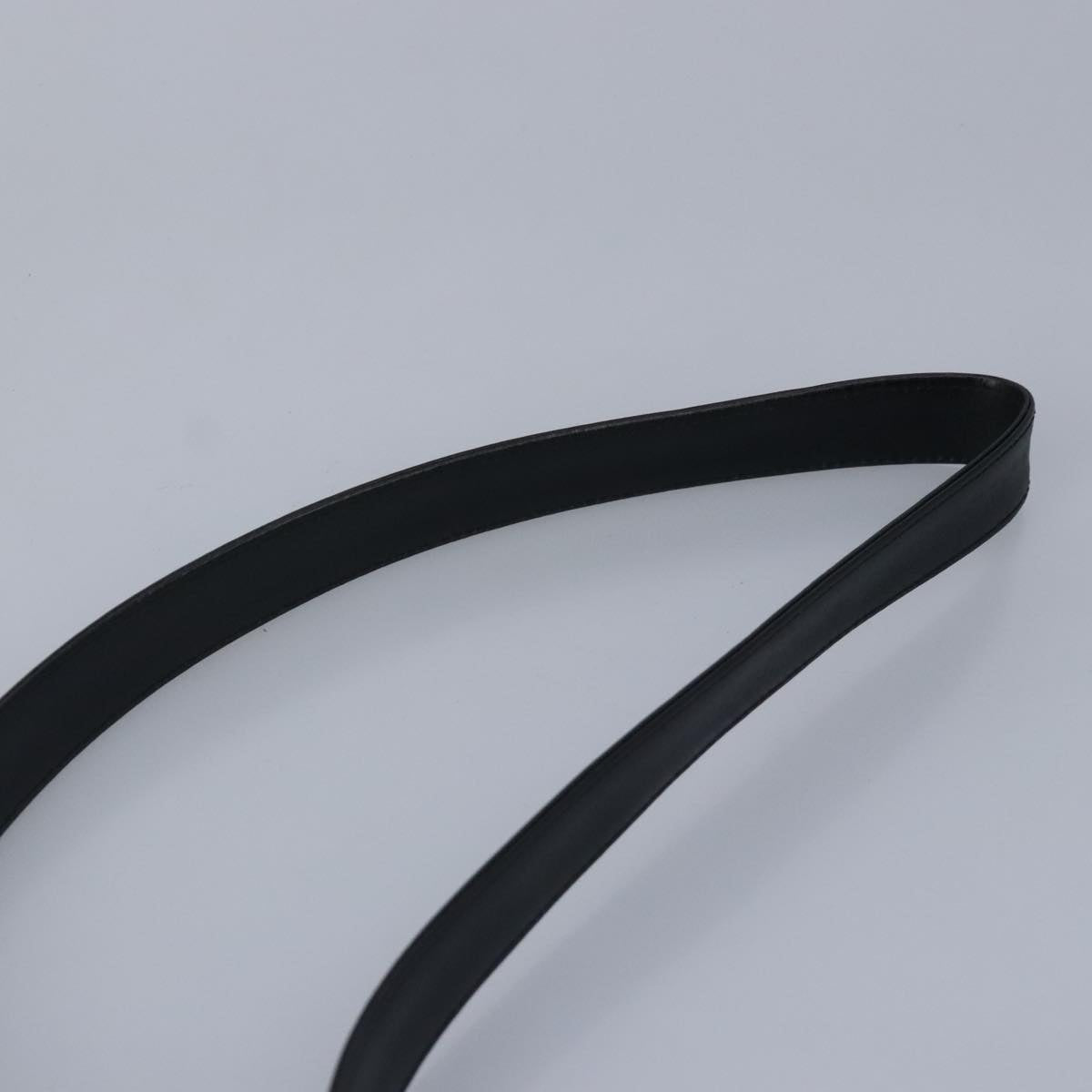 Gianni Versace Shoulder Bag Leather Black Gold Auth bs20156