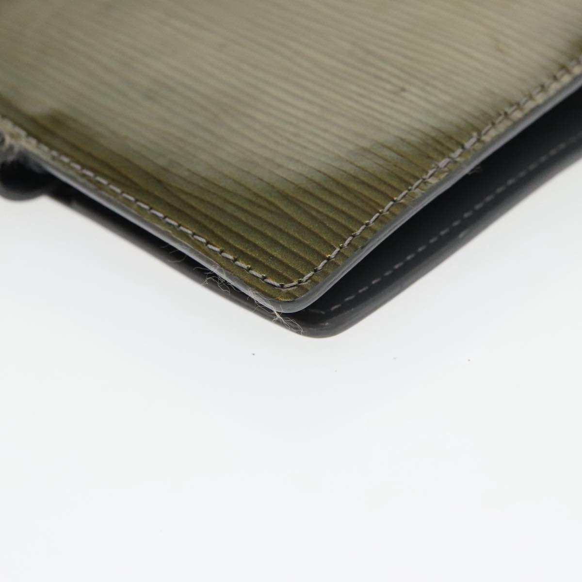 LOUIS VUITTON Cyber Epi Agenda PM Day Planner Cover Green M99080 LV Auth bs20318