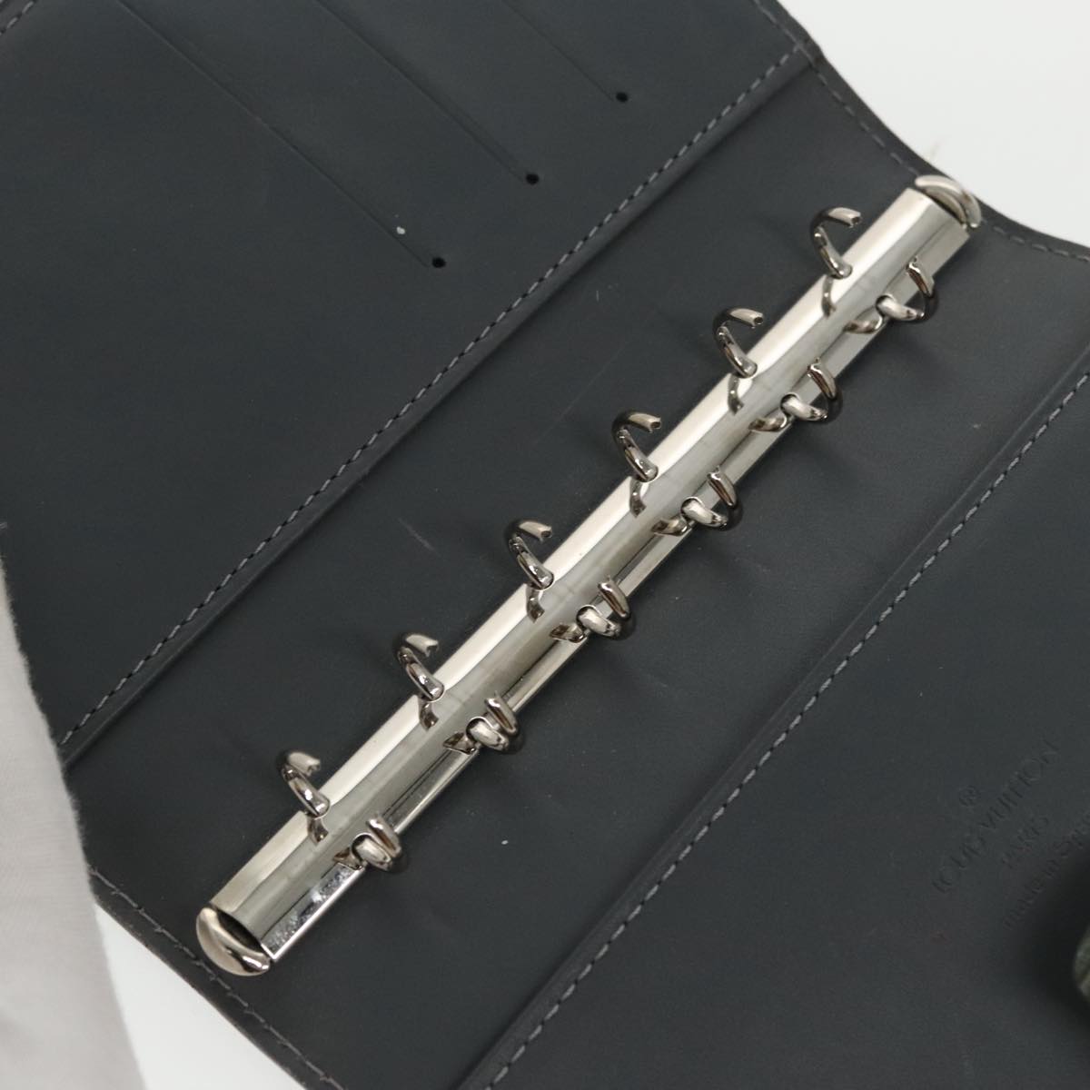 LOUIS VUITTON Cyber Epi Agenda PM Day Planner Cover Green M99080 LV Auth bs20318