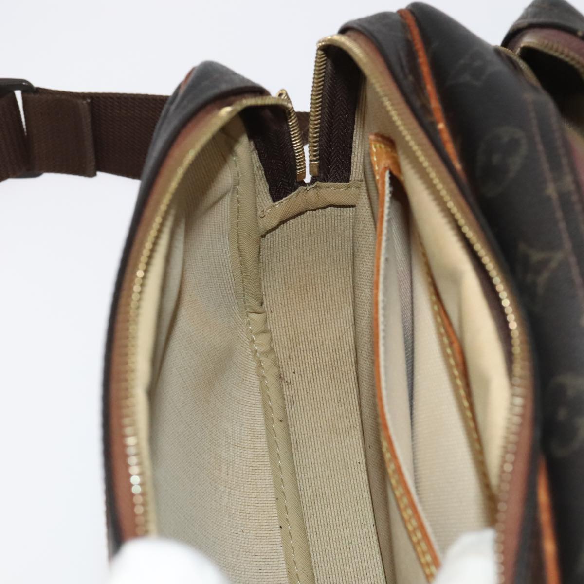 LOUIS VUITTON Monogram Reporter PM Shoulder Bag M45254 LV Auth bs20415