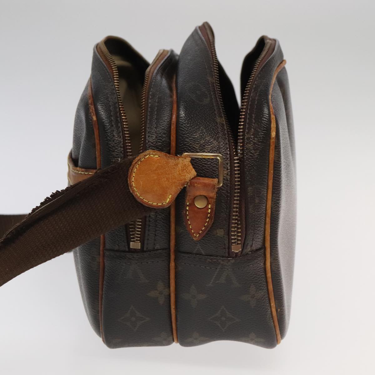LOUIS VUITTON Monogram Reporter PM Shoulder Bag M45254 LV Auth bs20415
