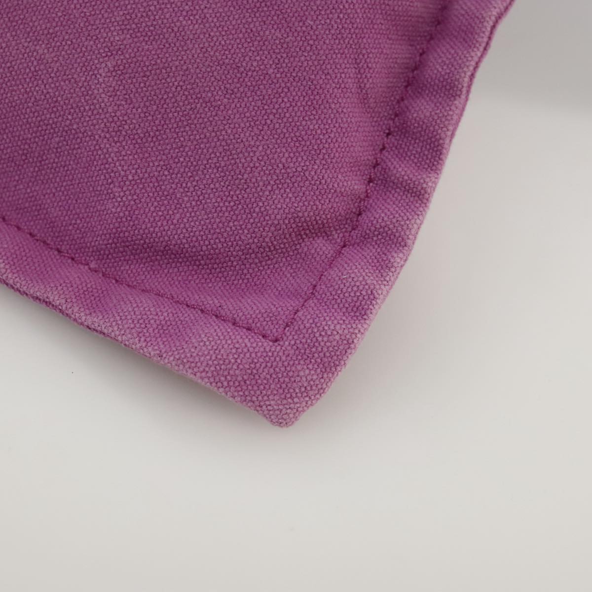 HERMES Bora Bora Pouch MM Pouch Canvas Purple Silver Auth bs20572