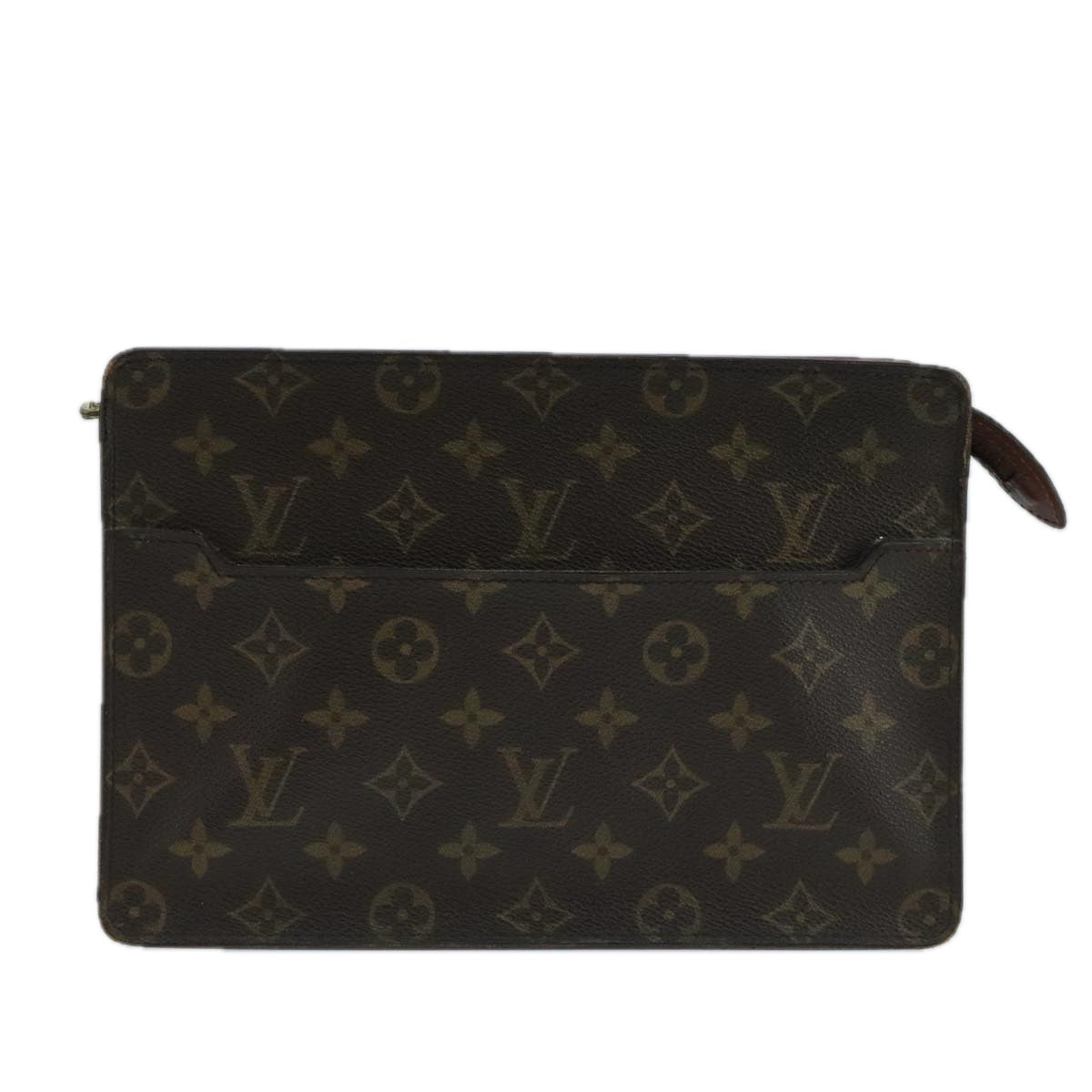 LOUIS VUITTON Monogram Pochette Homme Clutch Bag M51795 LV Auth bs20604