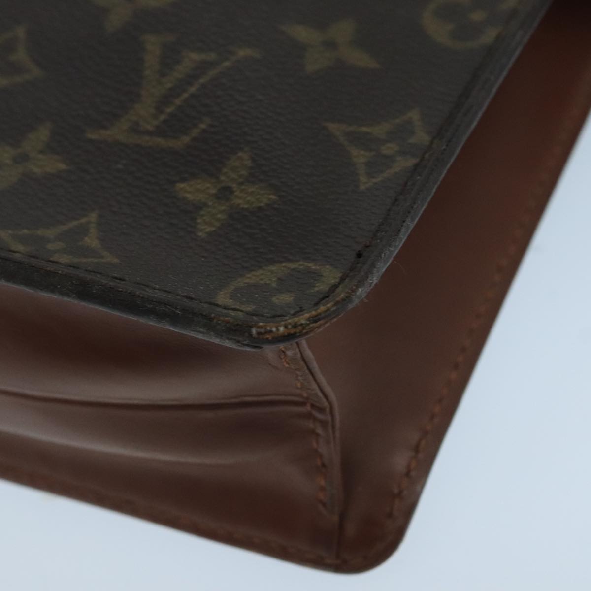 LOUIS VUITTON Monogram Pochette Homme Clutch Bag M51795 LV Auth bs20604