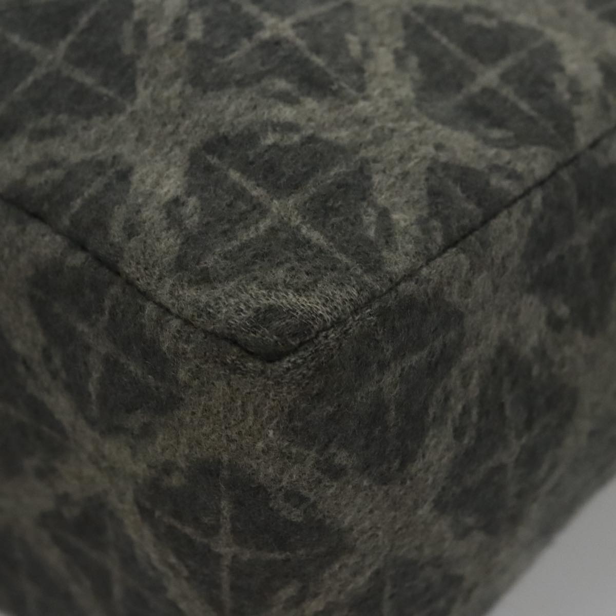 BOTTEGA VENETA Tote Bag Wool Gray Auth bs20839
