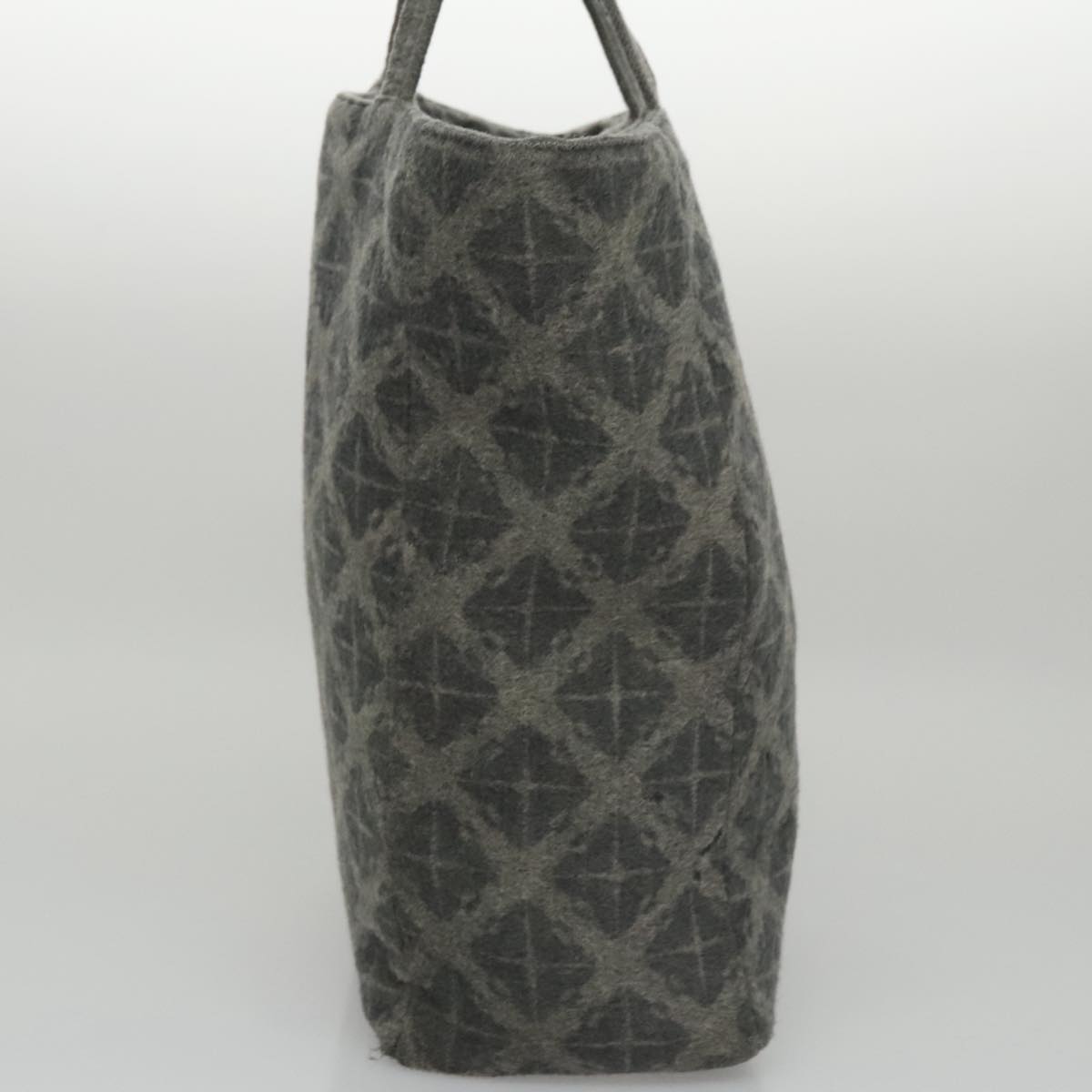 BOTTEGA VENETA Tote Bag Wool Gray Auth bs20839