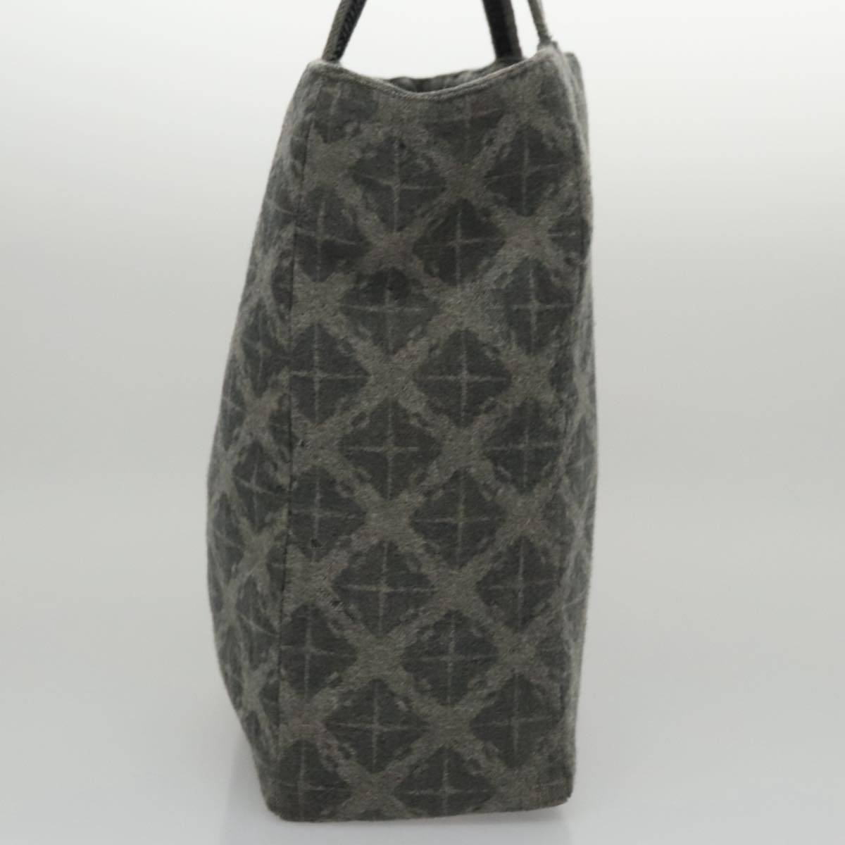 BOTTEGA VENETA Tote Bag Wool Gray Auth bs20839