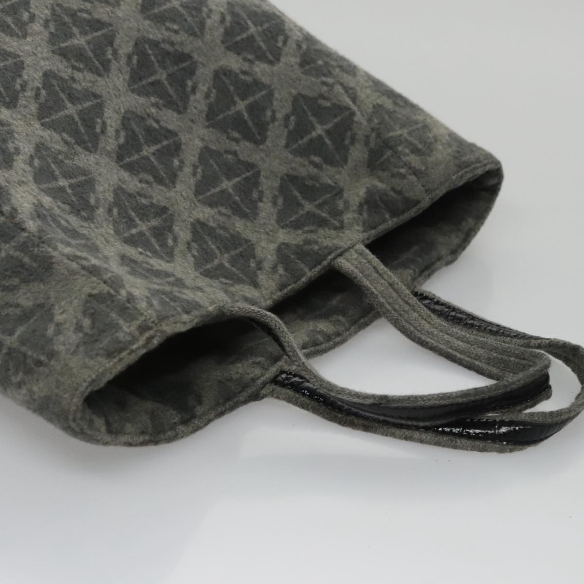 BOTTEGA VENETA Tote Bag Wool Gray Auth bs20839