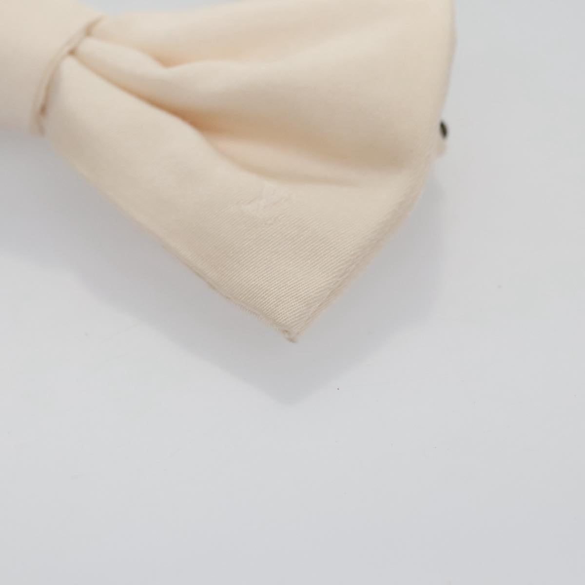 LOUIS VUITTON Butterfly Necktie Wool Beige LV Auth bs20886