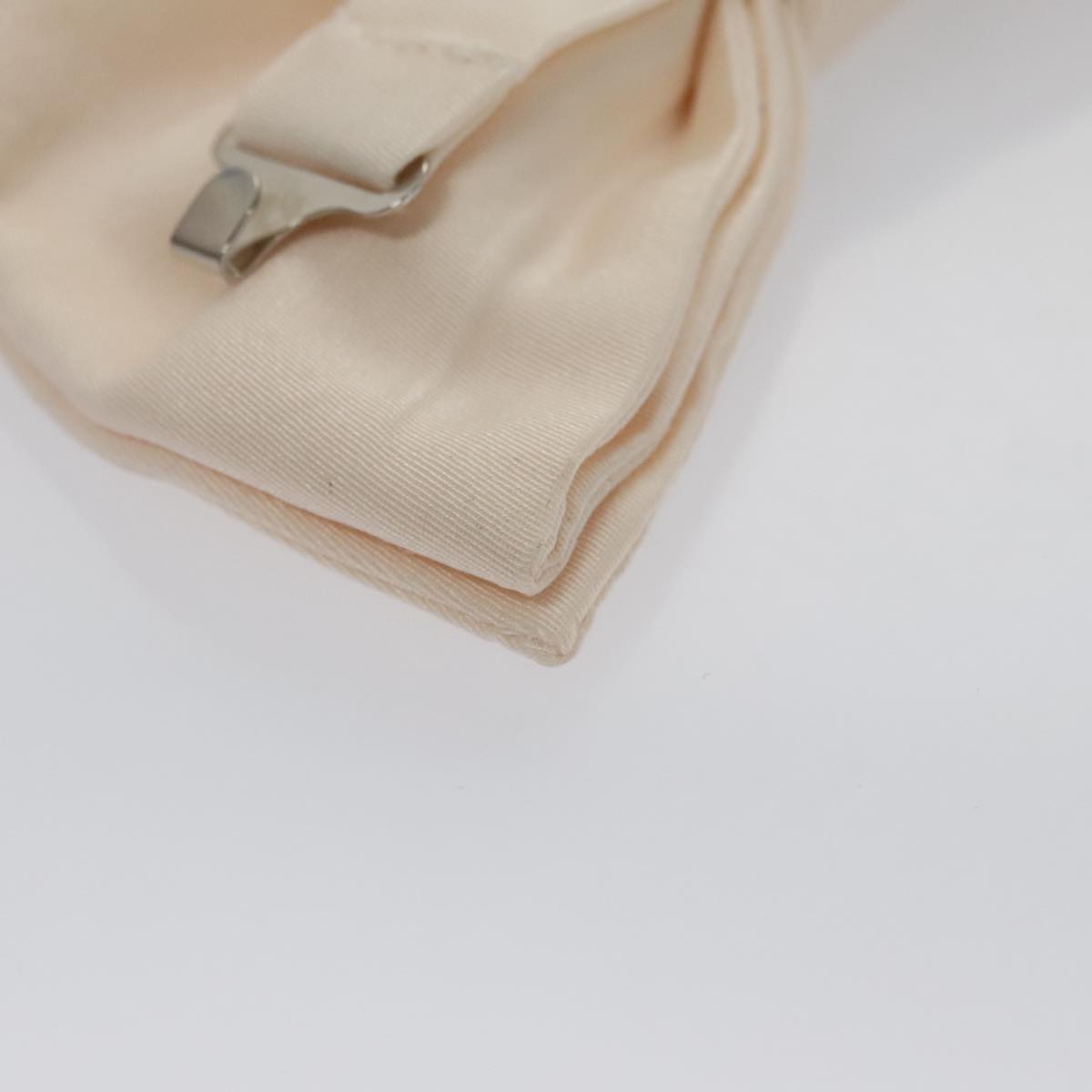 LOUIS VUITTON Butterfly Necktie Wool Beige LV Auth bs20886