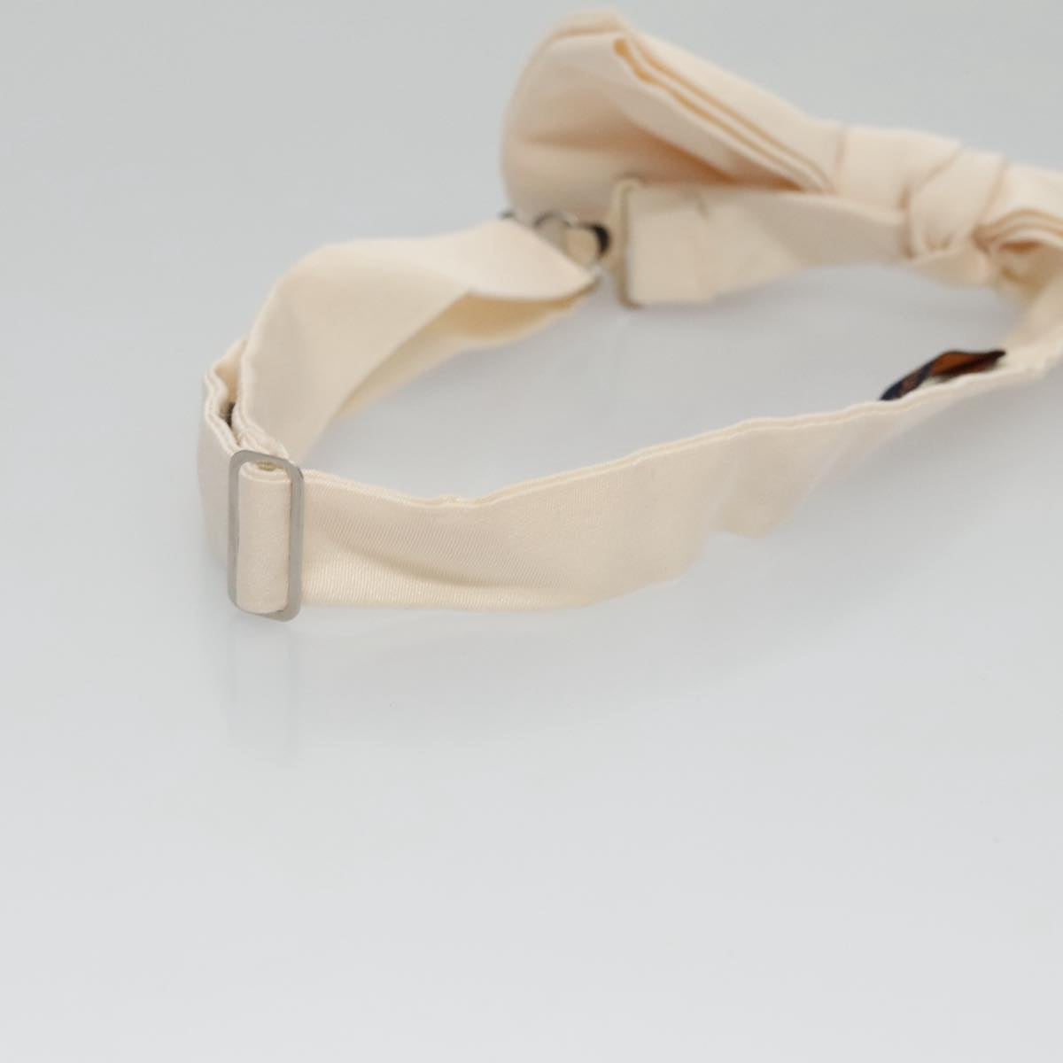 LOUIS VUITTON Butterfly Necktie Wool Beige LV Auth bs20886