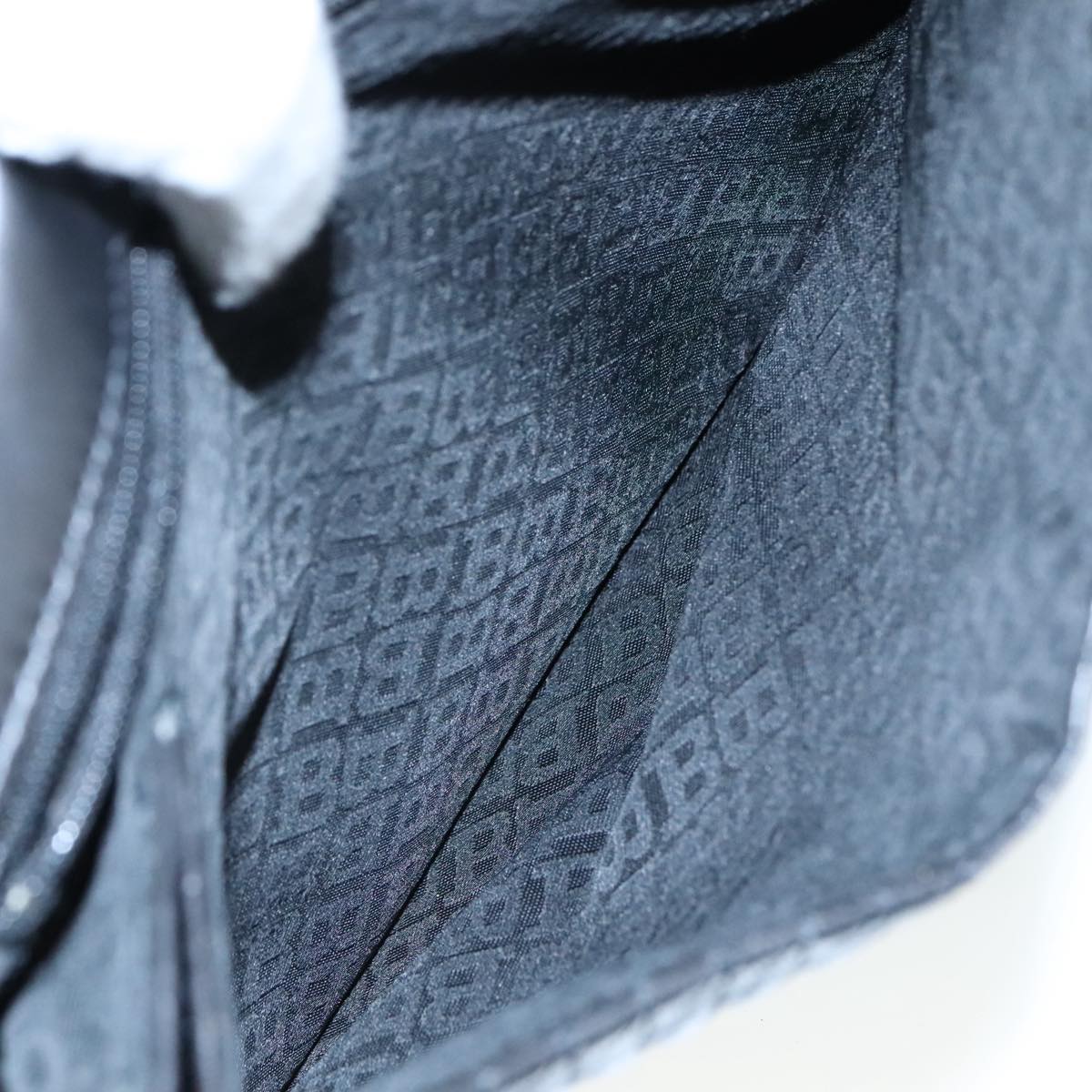 BALLY Hand Bag Leather 2way Black Gold Auth bs20947