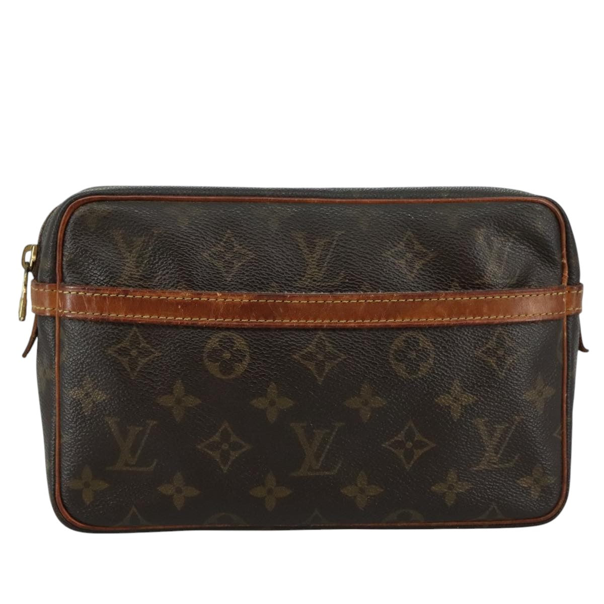 LOUIS VUITTON Monogram Compiegne 23 Clutch Bag M51847 LV Auth bs20963