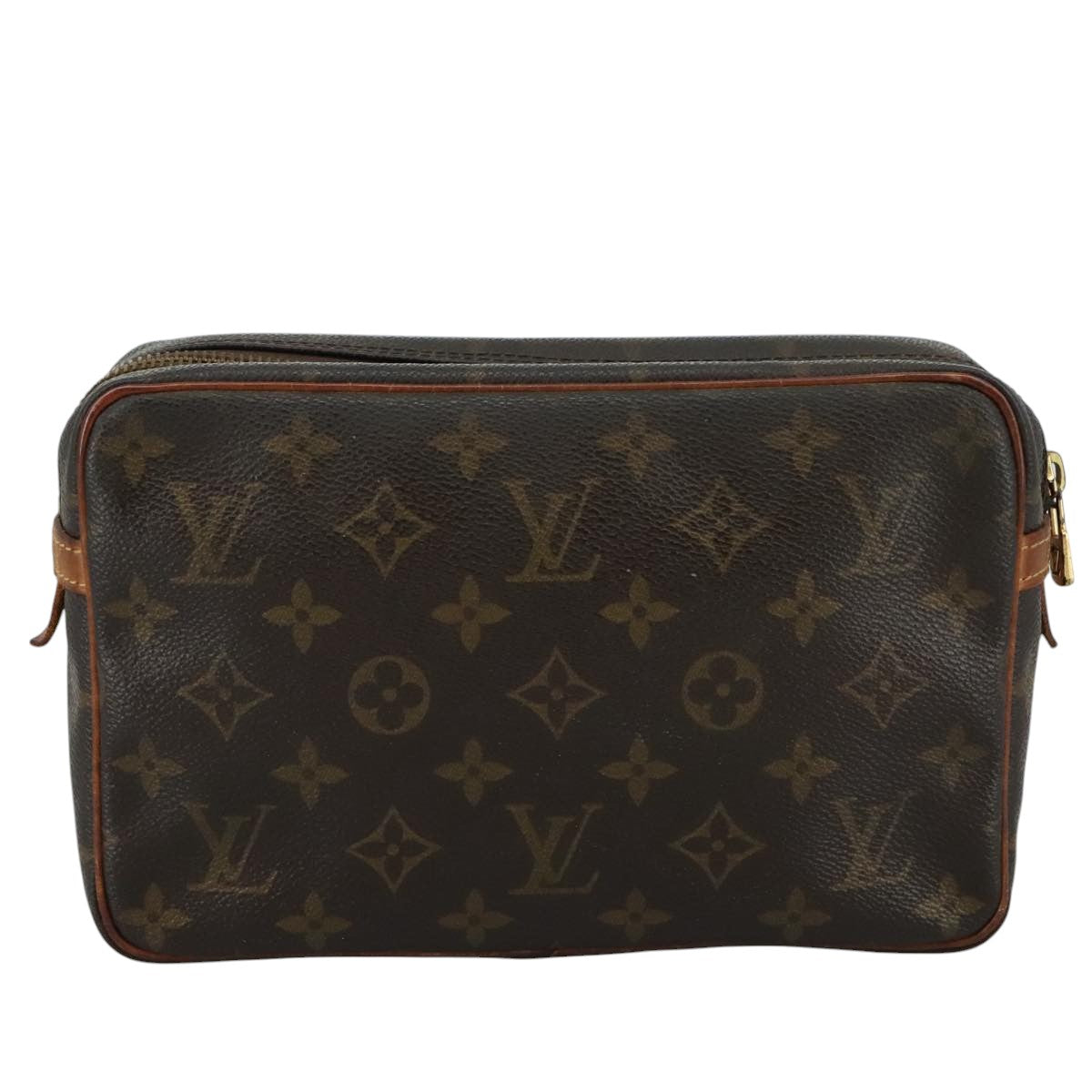 LOUIS VUITTON Monogram Compiegne 23 Clutch Bag M51847 LV Auth bs20963
