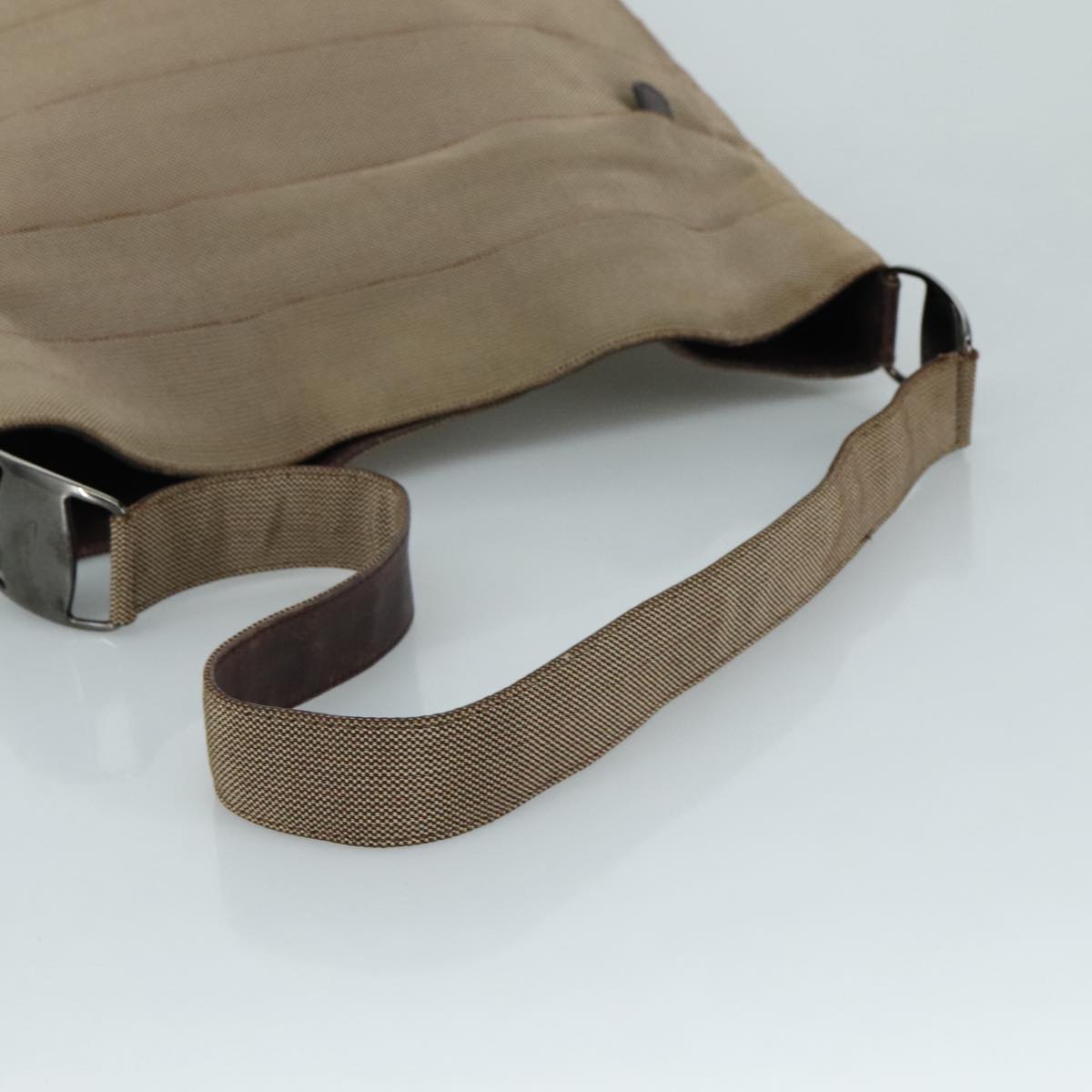 Salvatore Ferragamo Vala Shoulder Bag Canvas Brown Auth bs20980