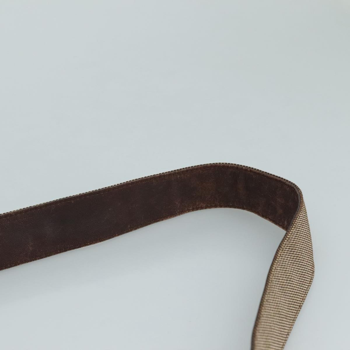 Salvatore Ferragamo Vala Shoulder Bag Canvas Brown Auth bs20980