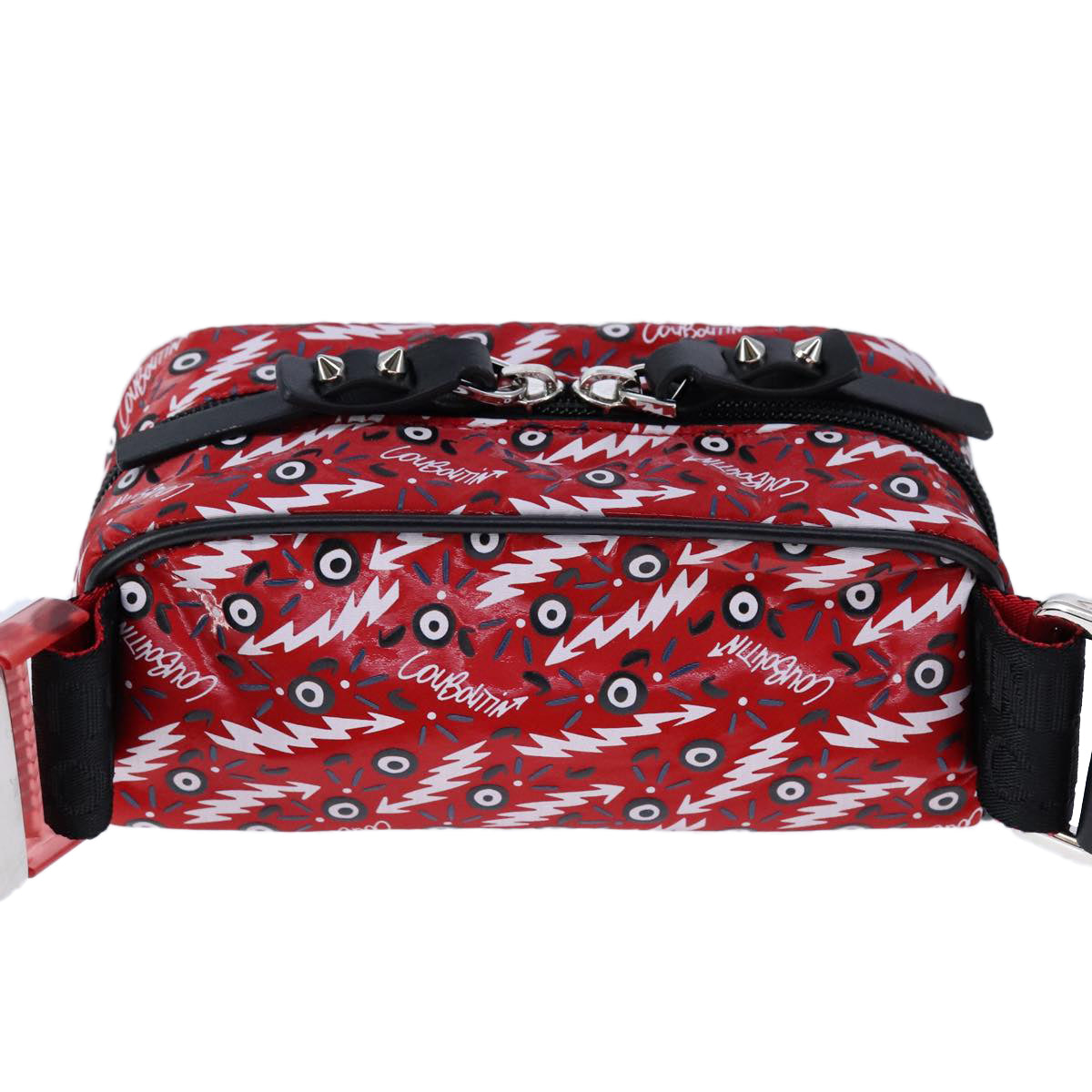 Christian Louboutin Waist bag Nylon Red Auth bs21001